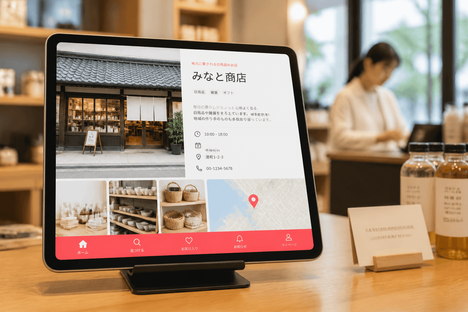 店舗プロフィールと導線を整えるイメージ