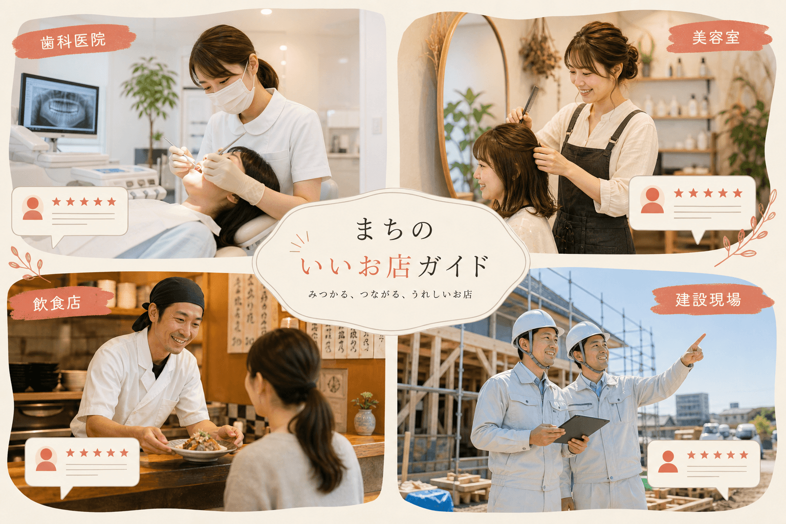 業種別のクチコミ対策イメージ