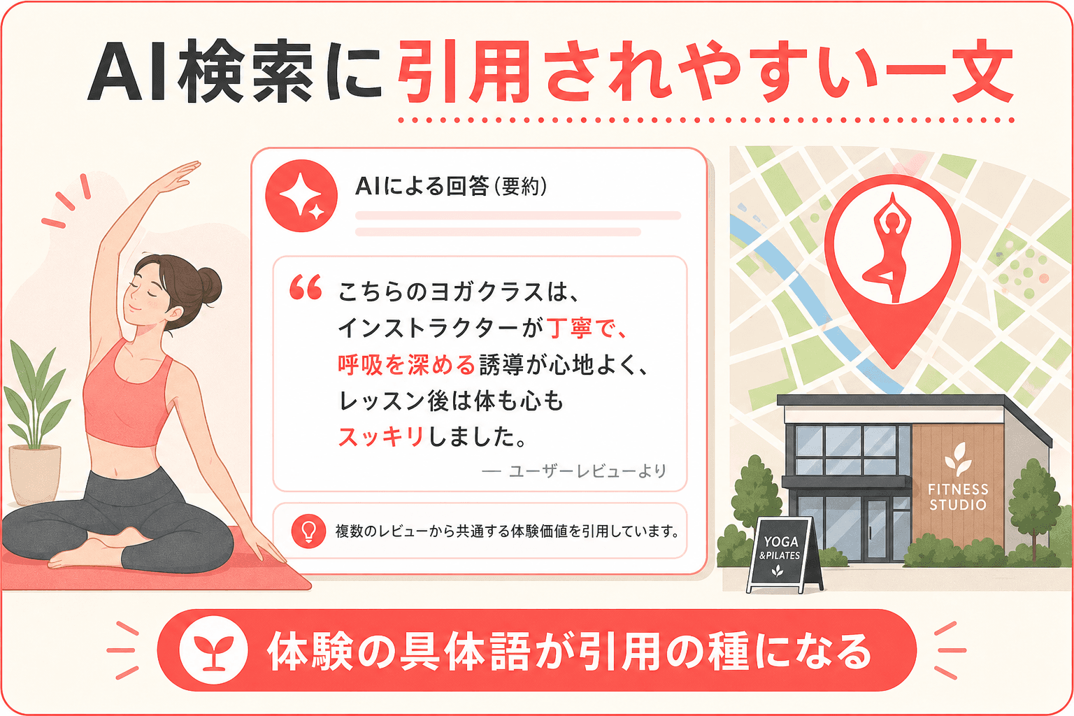 AI検索と口コミの関係イメージ