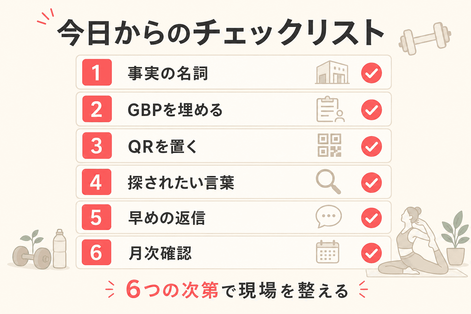 月次チェックリストのイメージ